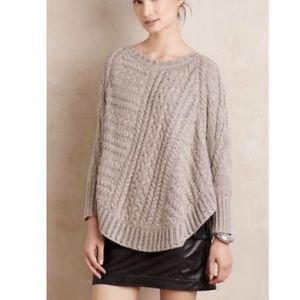 Anthropologie Poncho Knit Sweater